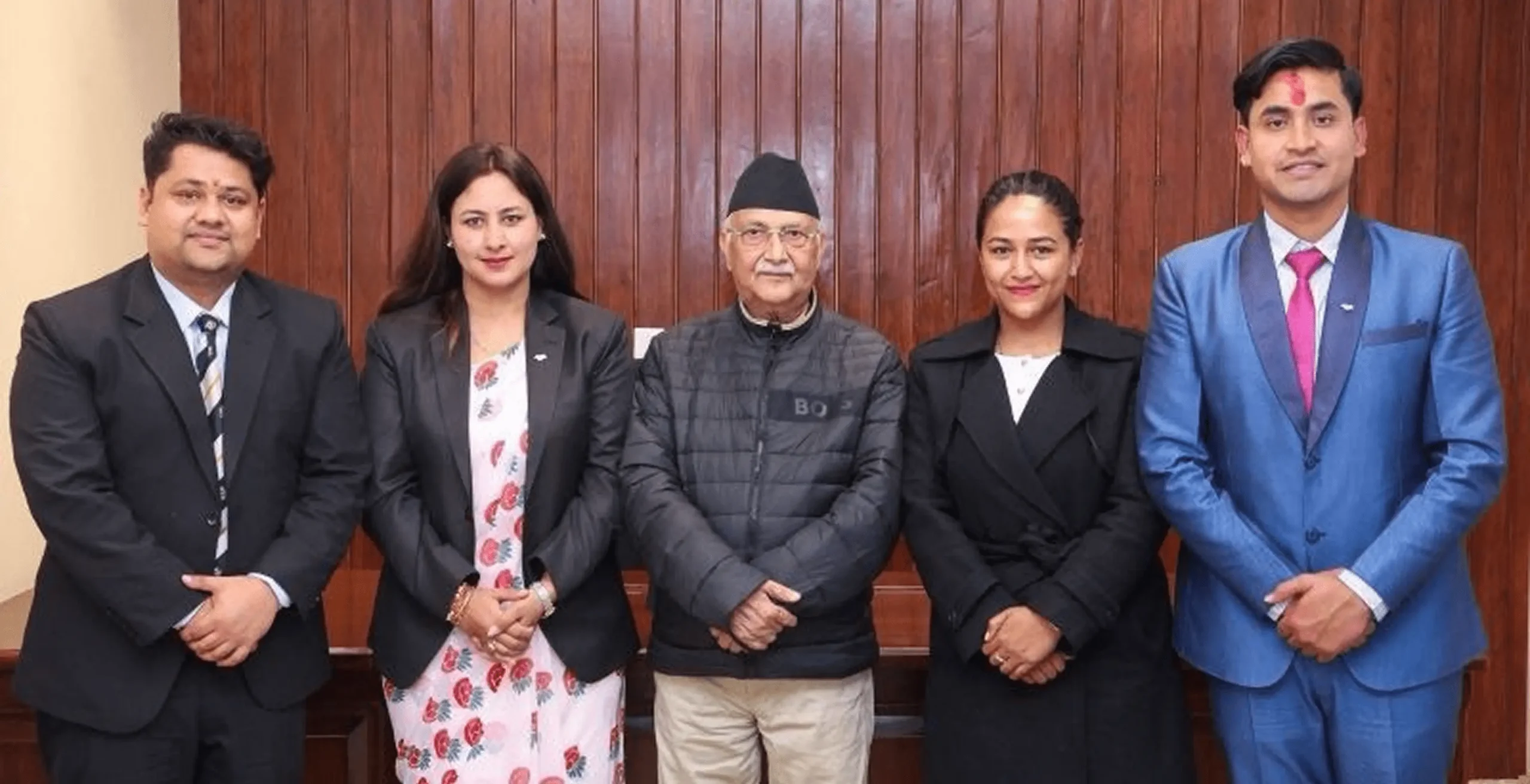JCI Team With KP Oli
